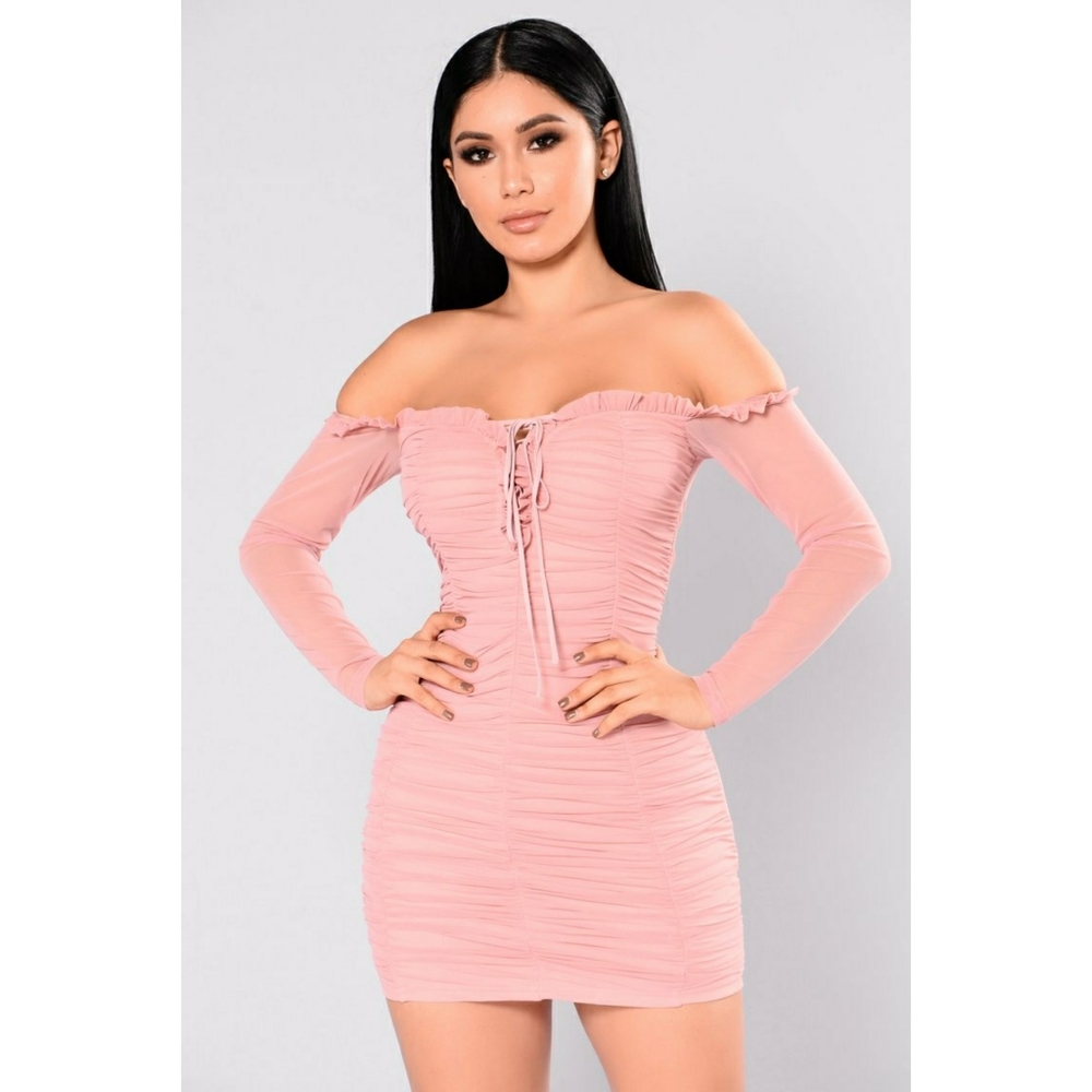 Fashion Nova "Maura" Mesh Dress